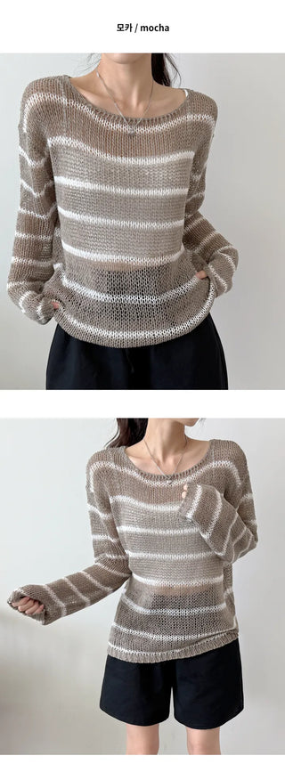 Striped Knit Tee