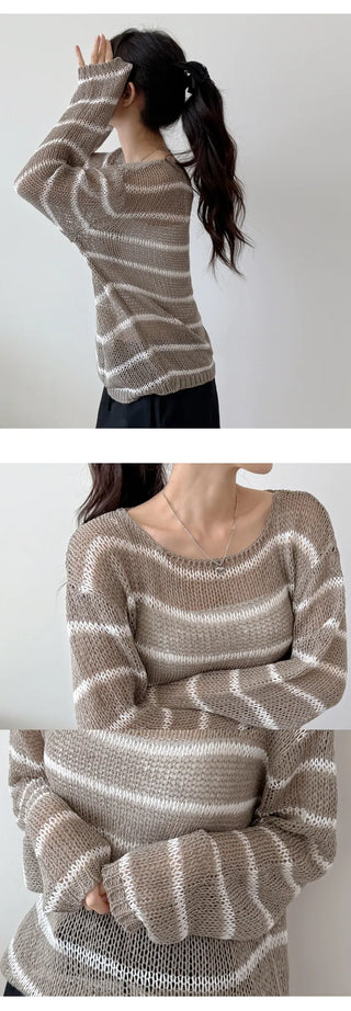 Striped Knit Tee