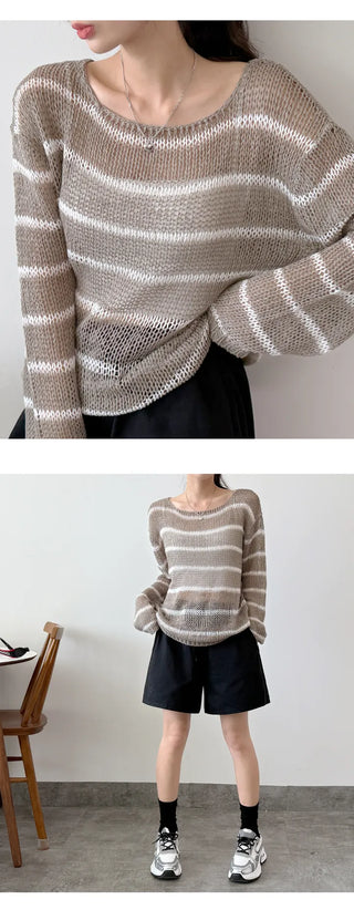 Striped Knit Tee