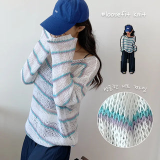 Striped Knit Tee