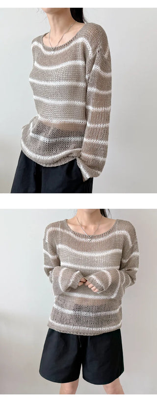 Striped Knit Tee