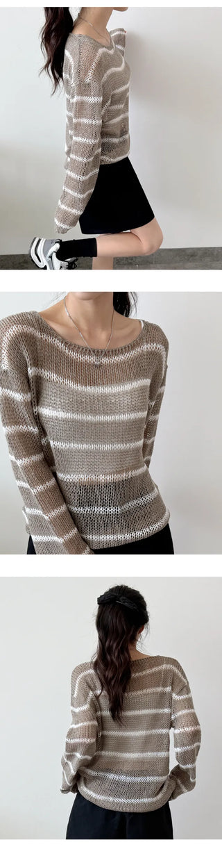 Striped Knit Tee