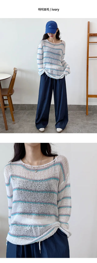 Striped Knit Tee