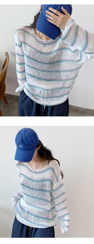 Striped Knit Tee