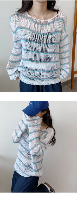 Striped Knit Tee