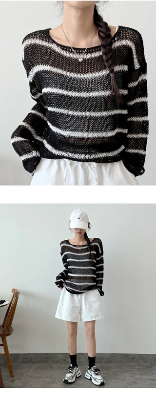 Striped Knit Tee