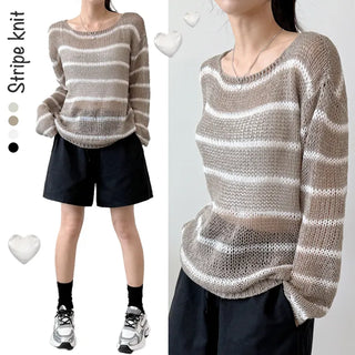 Striped Knit Tee