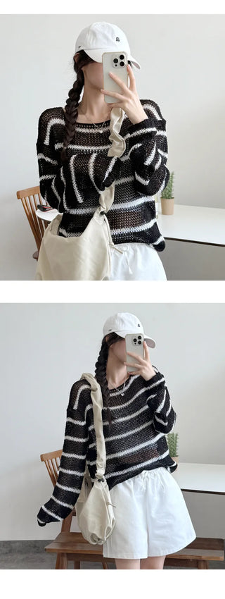 Striped Knit Tee