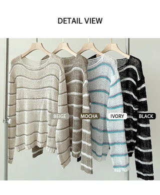 Striped Knit Tee