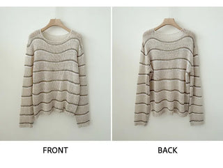 Striped Knit Tee