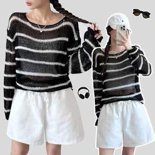 Striped Knit Tee