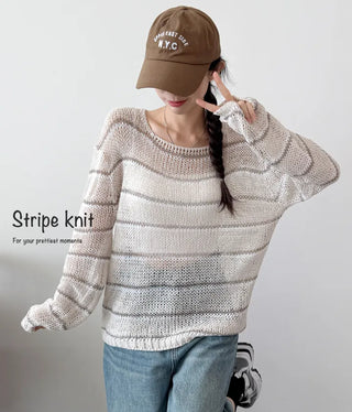Striped Knit Tee