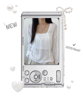 Mesh V Neck Knit