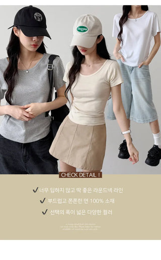 Slim Fit Cotton Tee