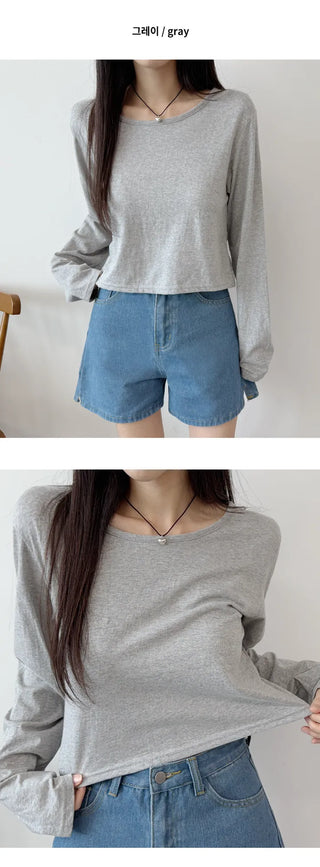 Cotton Long Sleeve Tee