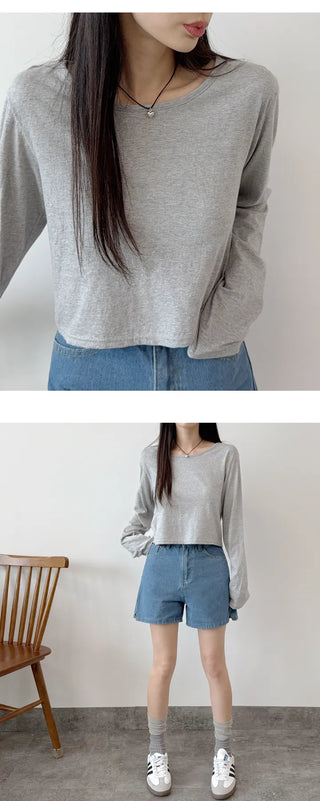 Cotton Long Sleeve Tee