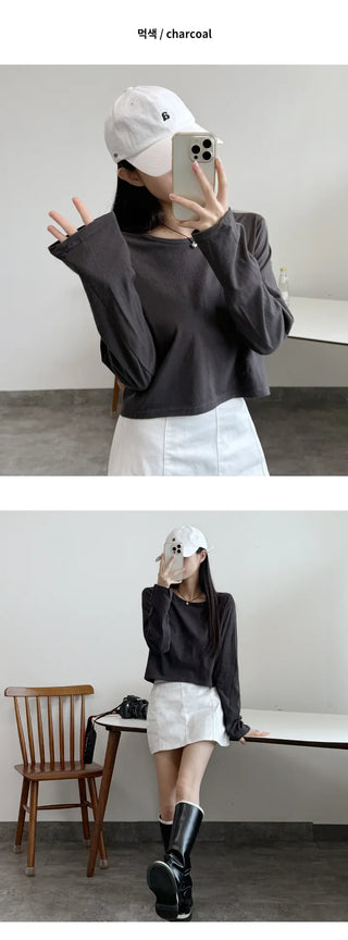 Cotton Long Sleeve Tee