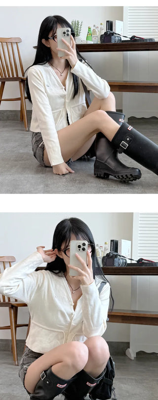 Tie Strap Knit Cardigan
