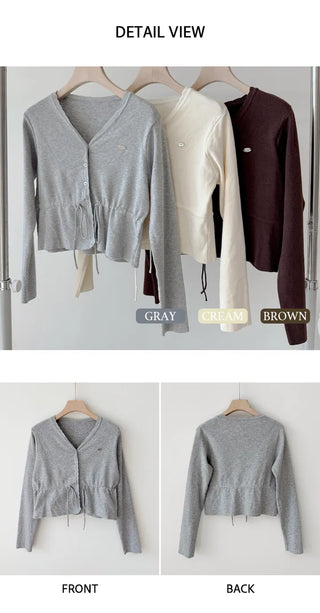 Tie Strap Knit Cardigan