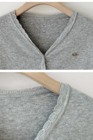 Tie Strap Knit Cardigan