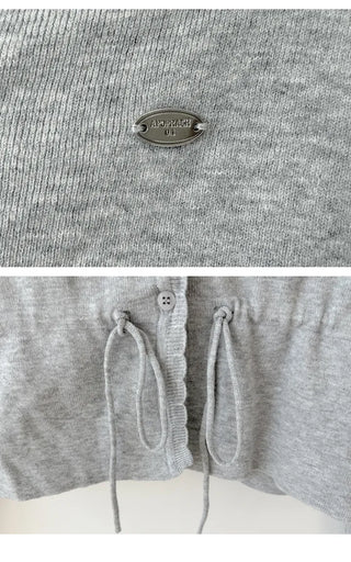 Tie Strap Knit Cardigan
