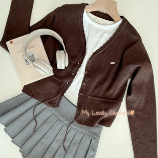 Tie Strap Knit Cardigan