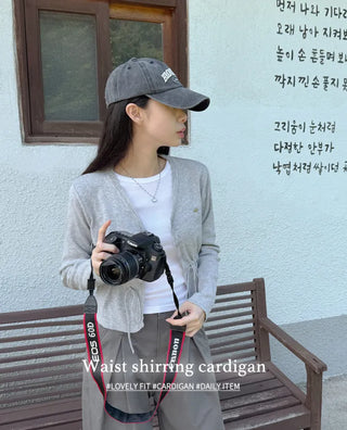 Tie Strap Knit Cardigan