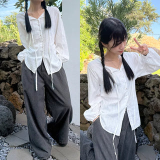 Ribbon Blouse Shirt