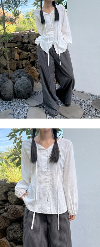 Ribbon Blouse Shirt