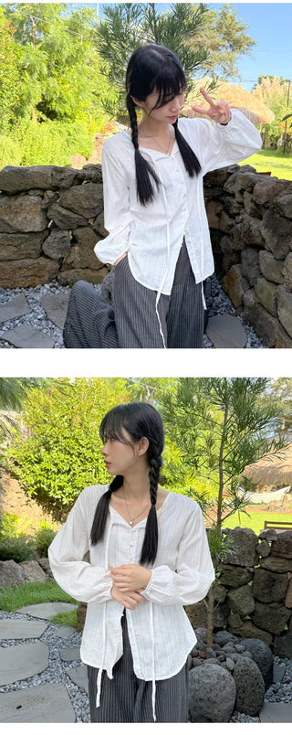 Ribbon Blouse Shirt