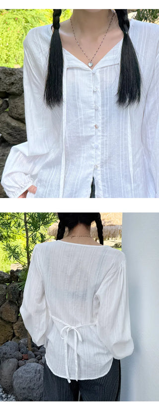 Ribbon Blouse Shirt