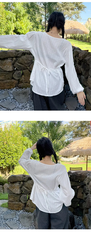 Ribbon Blouse Shirt
