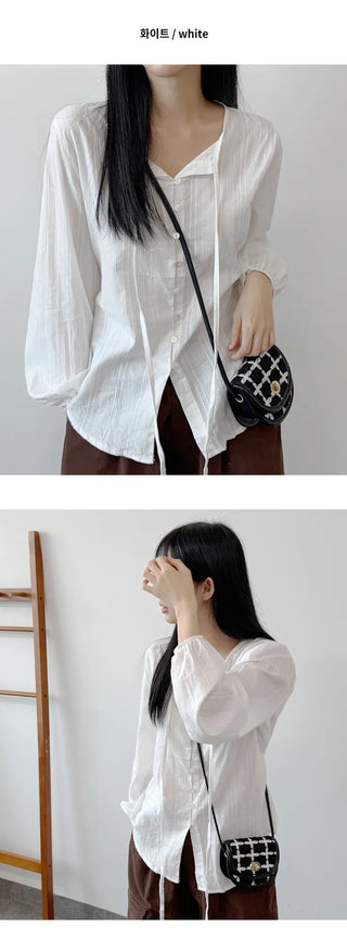 Ribbon Blouse Shirt