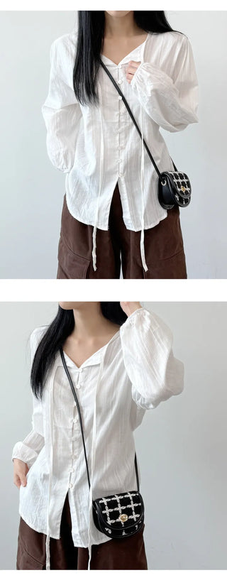 Ribbon Blouse Shirt