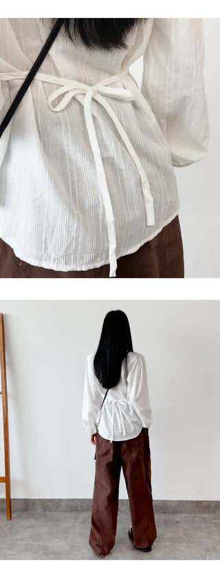 Ribbon Blouse Shirt