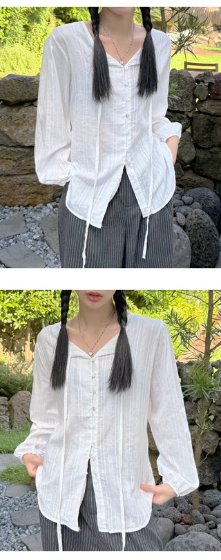 Ribbon Blouse Shirt