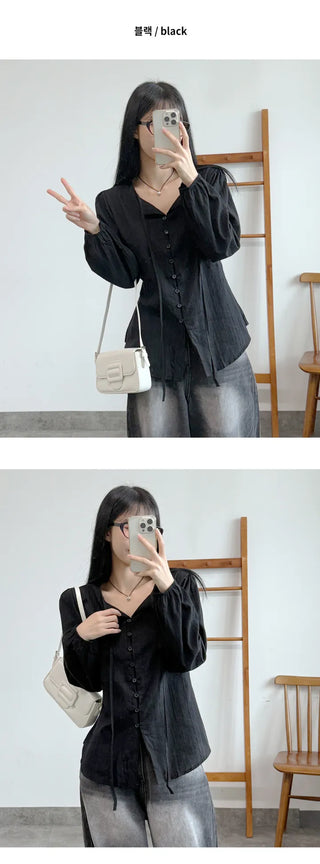 Ribbon Blouse Shirt