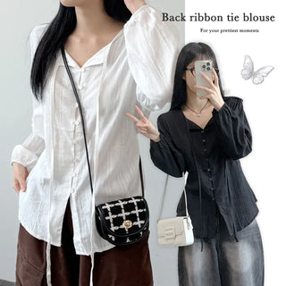 Ribbon Blouse Shirt