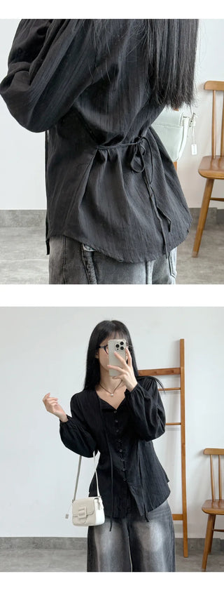 Ribbon Blouse Shirt