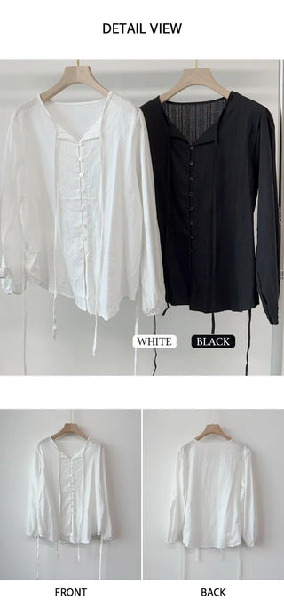Ribbon Blouse Shirt