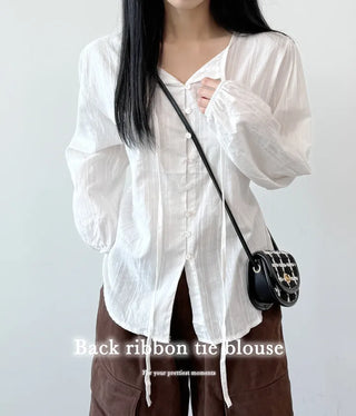 Ribbon Blouse Shirt