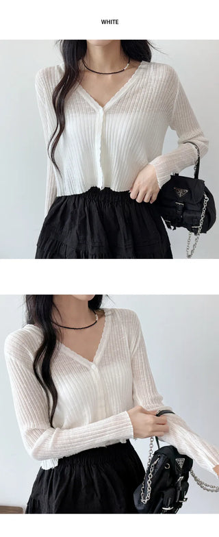 Slim Crop Summer Cardigan