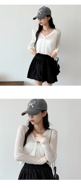 Slim Crop Summer Cardigan