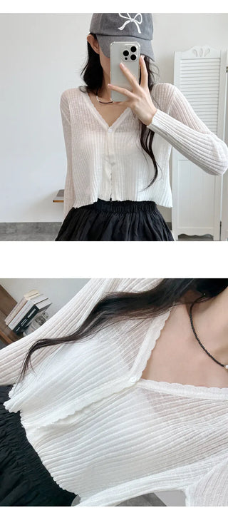 Slim Crop Summer Cardigan