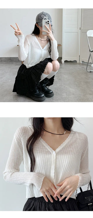 Slim Crop Summer Cardigan