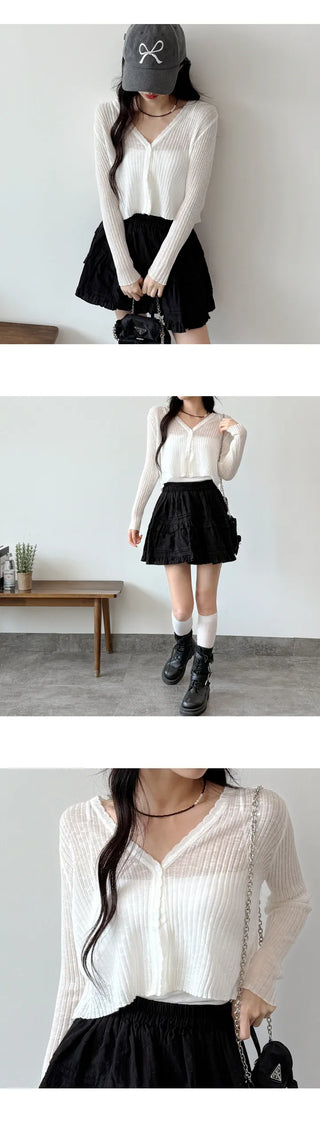 Slim Crop Summer Cardigan
