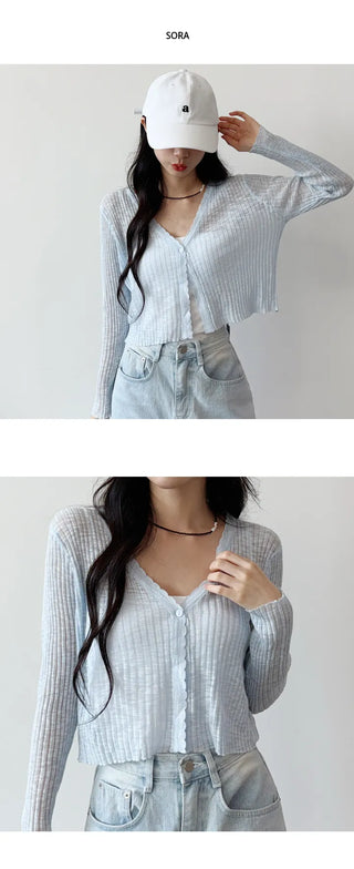 Slim Crop Summer Cardigan