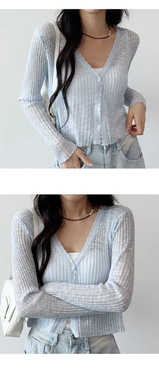 Slim Crop Summer Cardigan