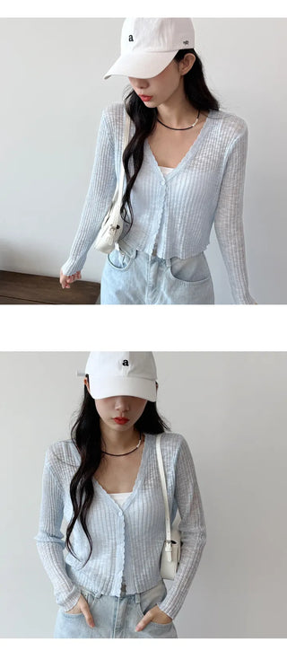 Slim Crop Summer Cardigan