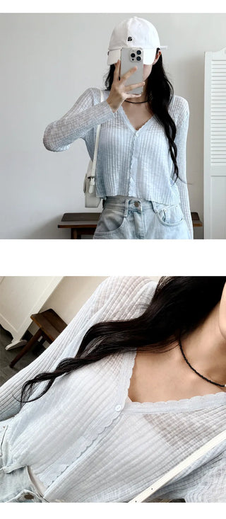 Slim Crop Summer Cardigan